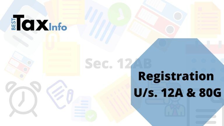 How to get Registration U/s. 12A & 80G of Income Tax Act, 1961 ...